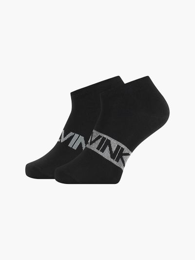 Calvin Klein Táskák & Kiegészítők HU615914 | Calvin Klein Logo Trainer Férfi Zokni Fekete
